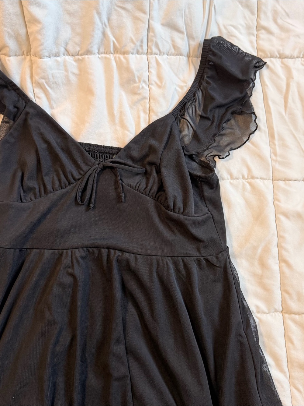 Black Wild Fable Ruffle Mini Dress 🖤 - Picture 6 of 6